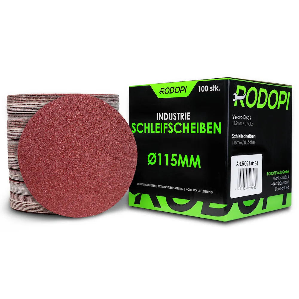 50 Industrie Schleifscheiben "RedDevil" Ø115mm ungelocht