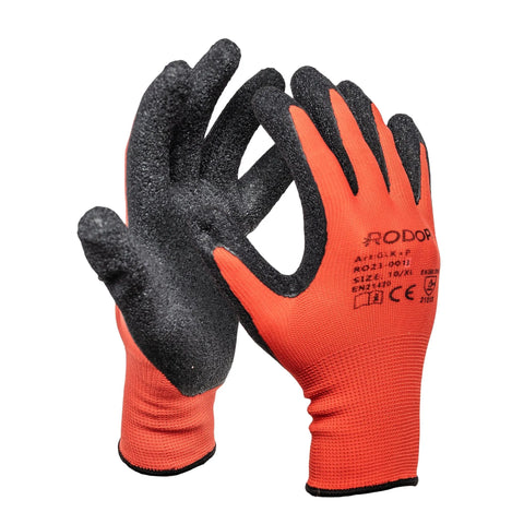 Montagehandschuhe "Save-Fitter" Baumwolle mit Latex Beschichtung