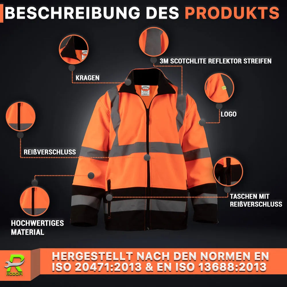 Winter Warnschutzjacke reflektierend