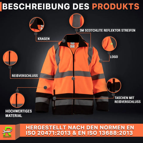 Winter Warnschutzjacke reflektierend