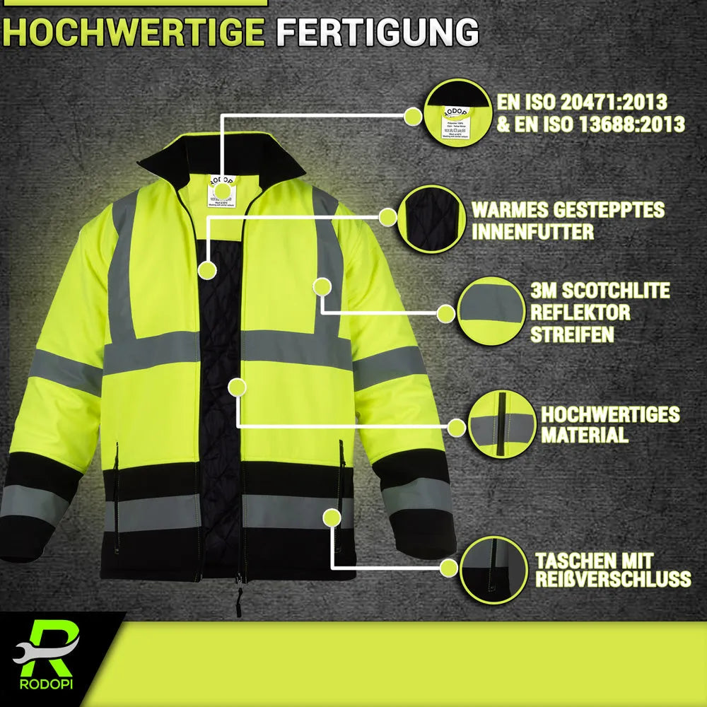 Winter Warnschutzjacke reflektierend