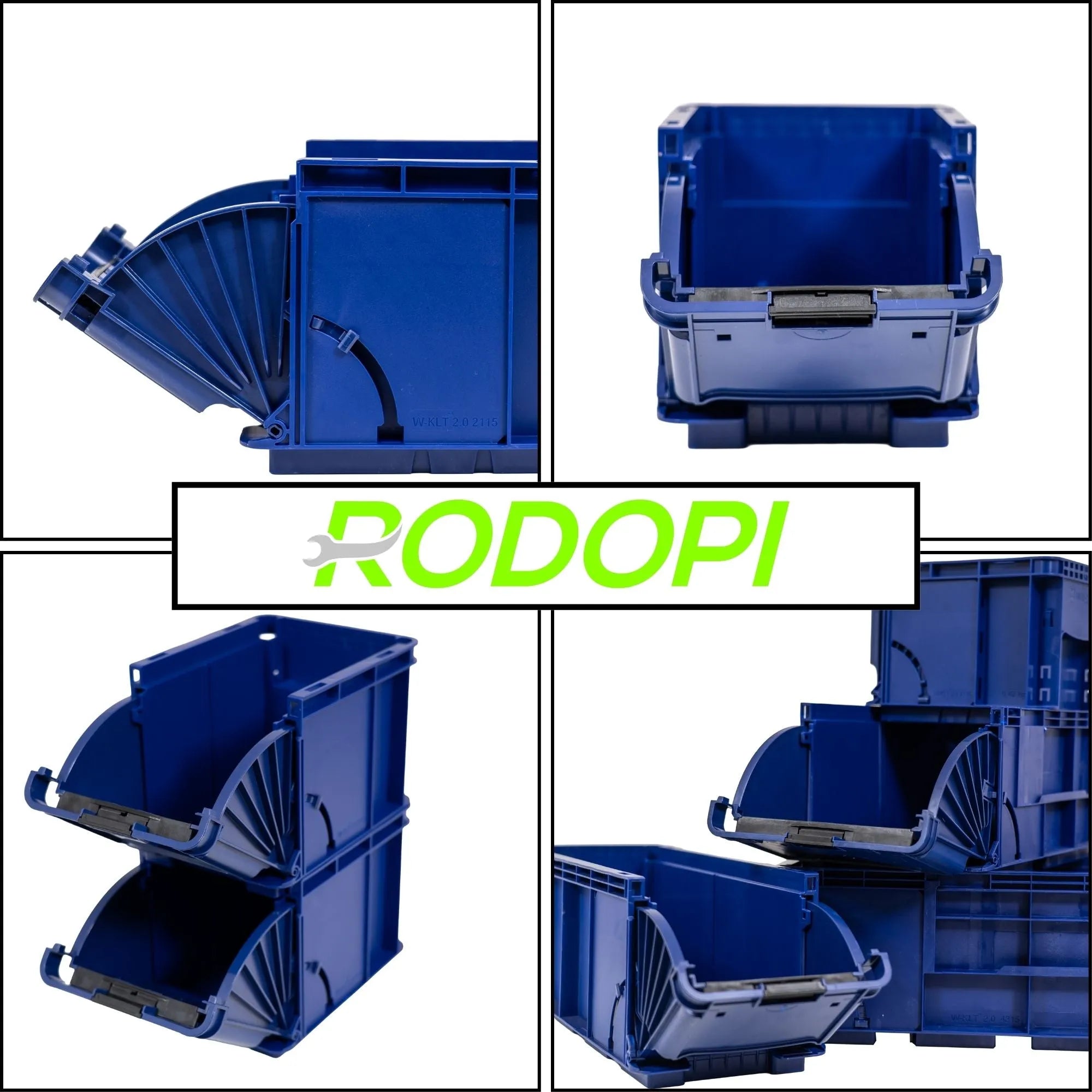 Lagerbox KLT Größe 1 – Stapelbox Kunststoff 197x148x147 mm