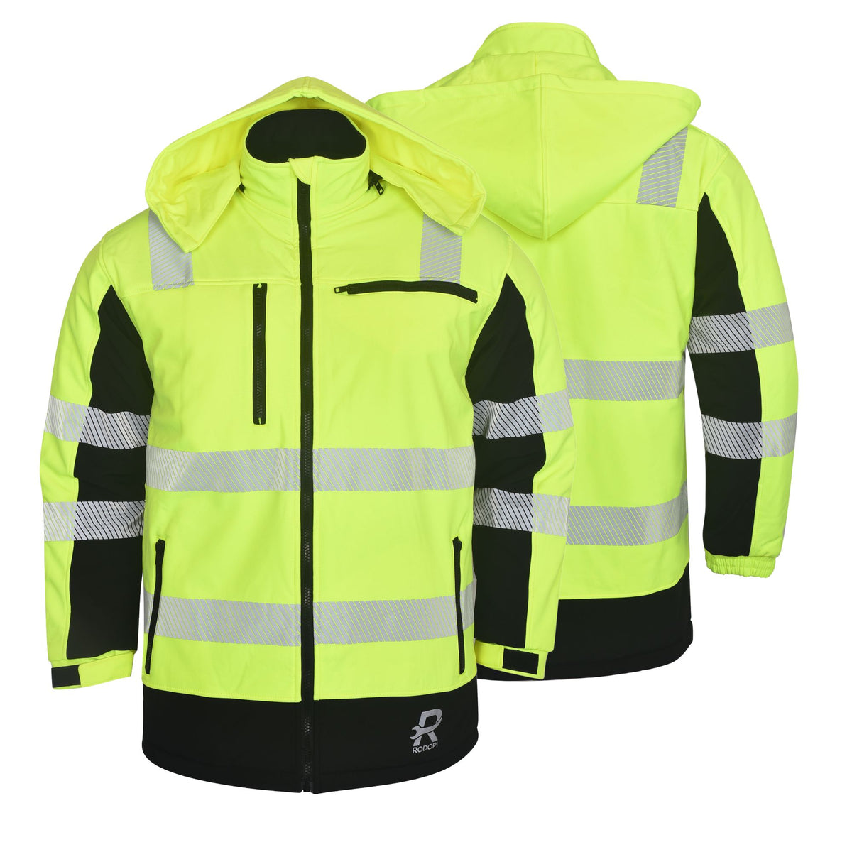 Softshell Warnschutzjacke "Canada" thermodruck Gelb