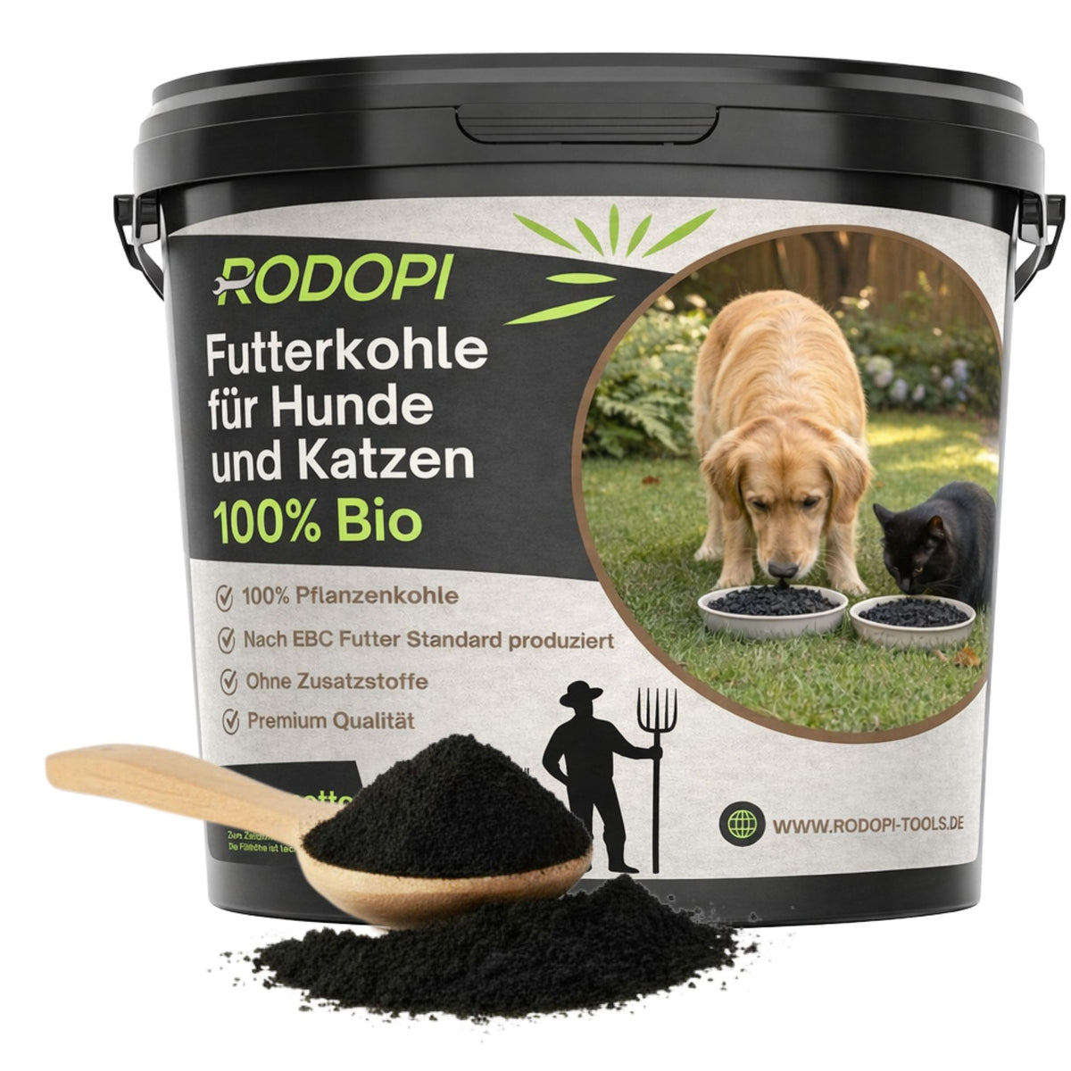 Futterkohle für Hunde und Katzen 3 Kg