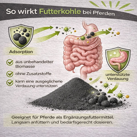 Futterkohle für Pferde 3 Kg