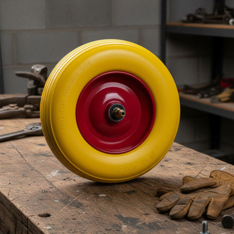 PU Schubkarrenrad mit Stahlfelge 4.00-8