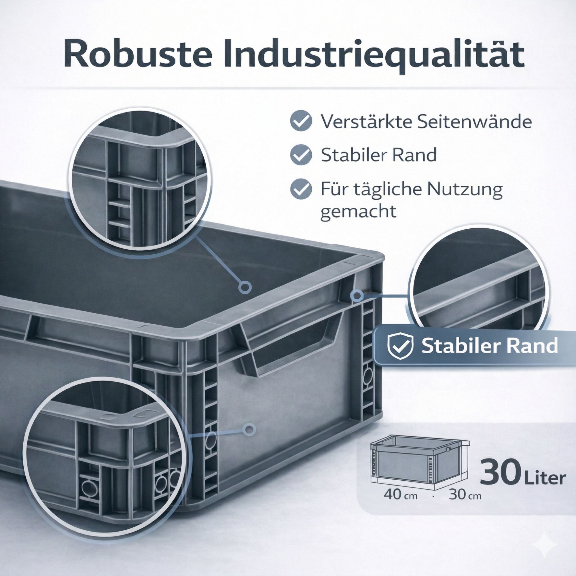 Eurobox geschlossen 40x30x32cm ECO