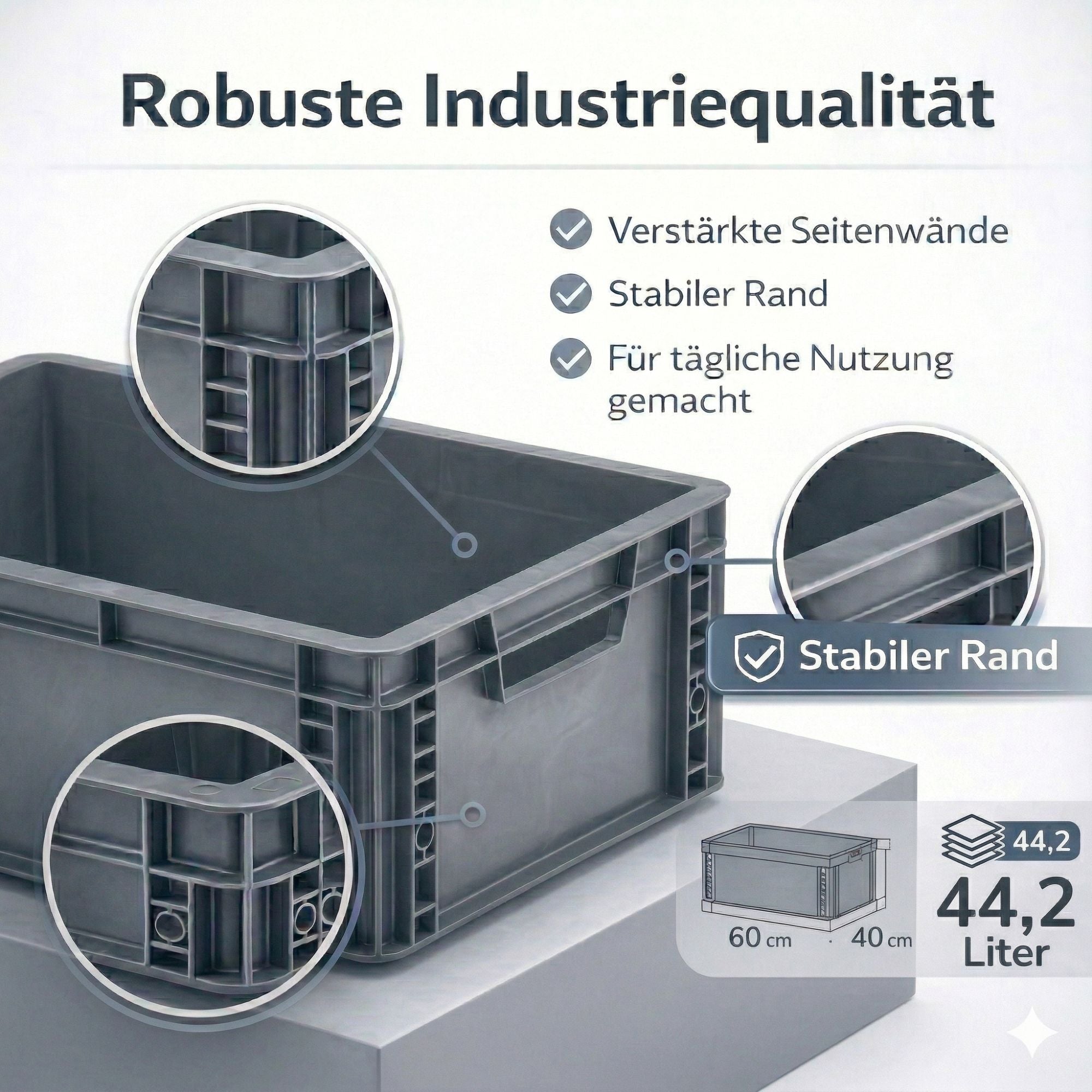 Eurobox geschlossen 60x40x22cm ECO