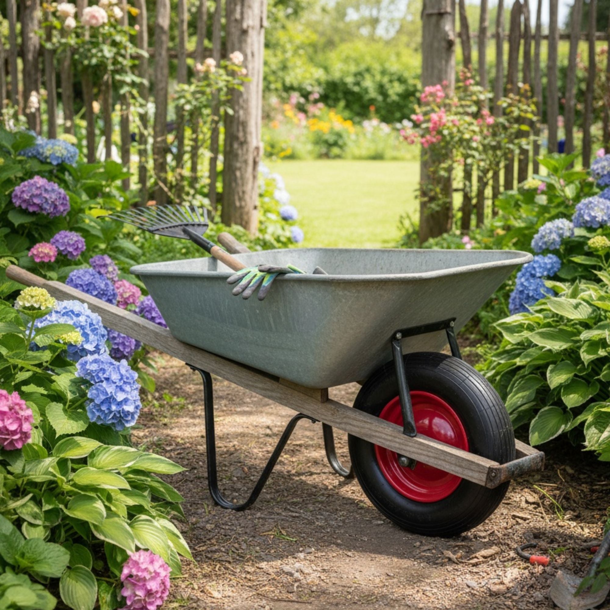 Schubkarrenrad mit Stahlfelge 4.00-8