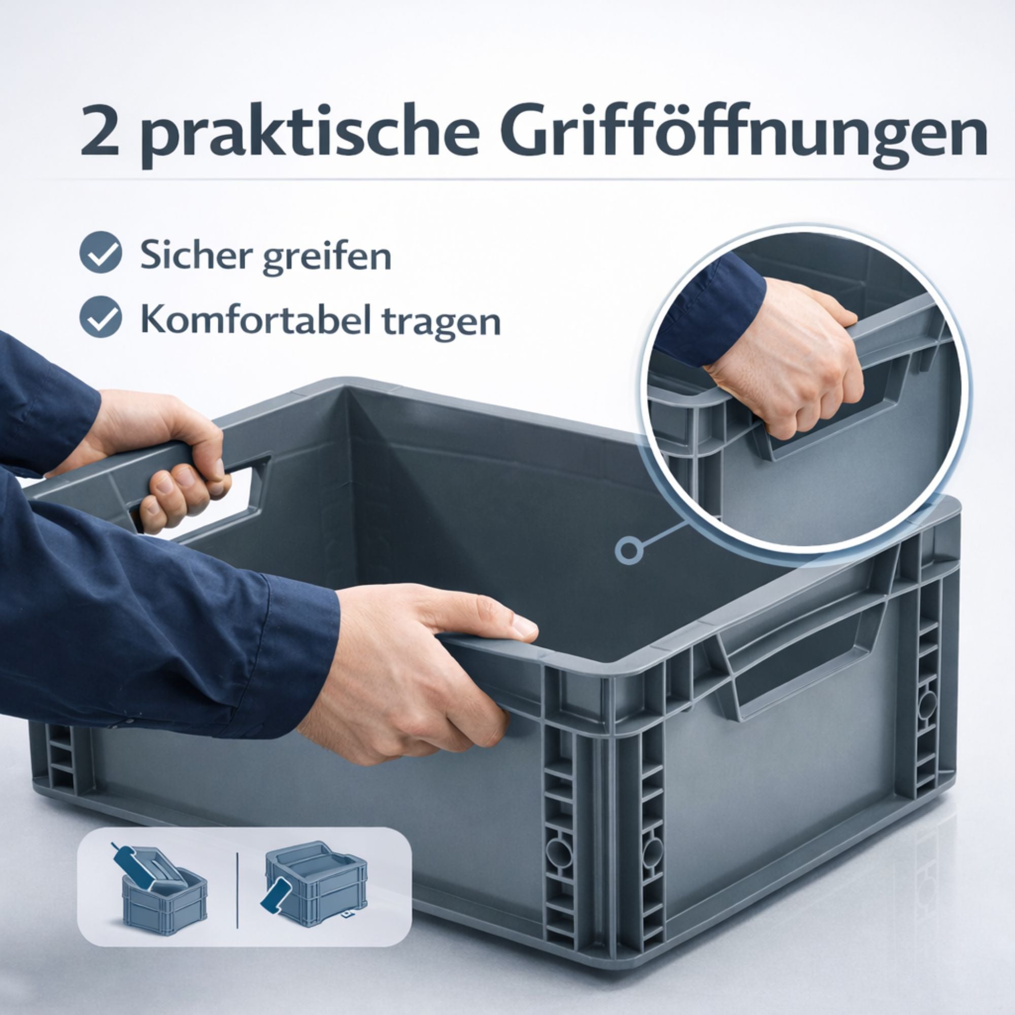 Eurobox geschlossen 40x30x17cm ECO