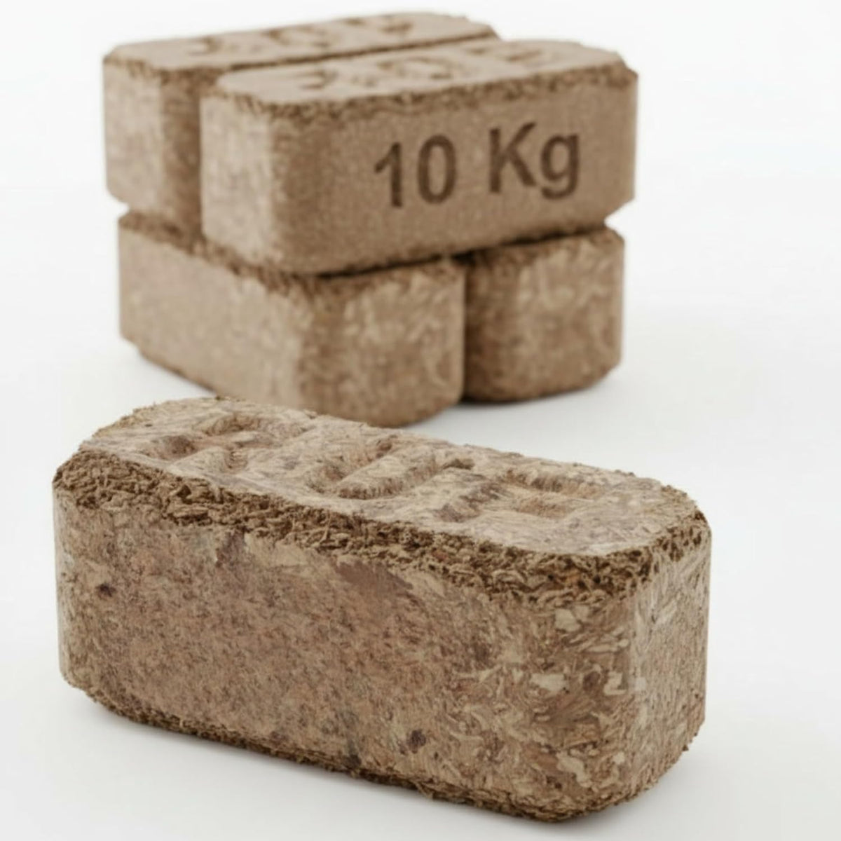 RUF Briketts 10 kg  Rindenbriketts für langanhaltende Glut Holzbriketts für Kamin & Ofen