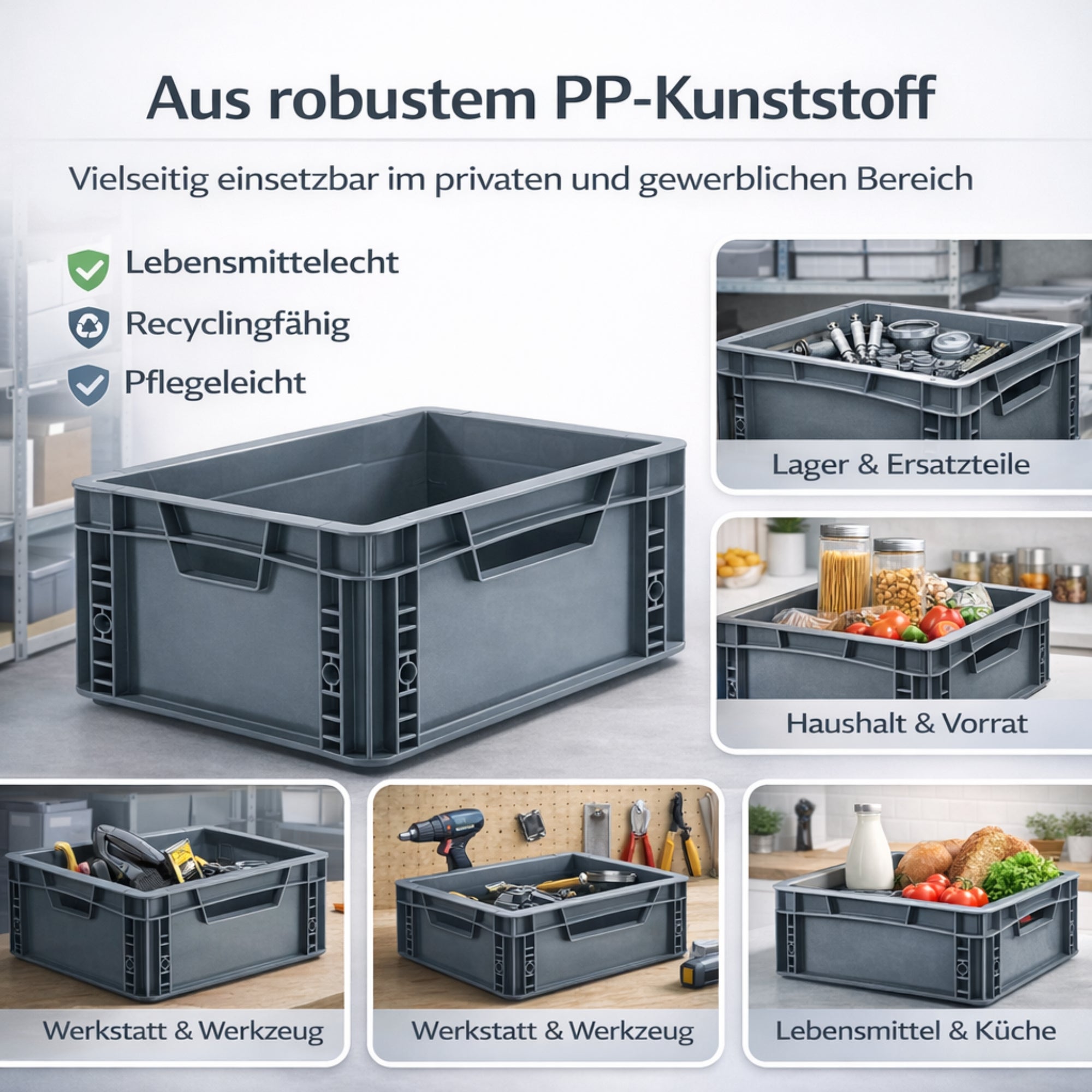 Eurobox geschlossen 60x40x12cm ECO