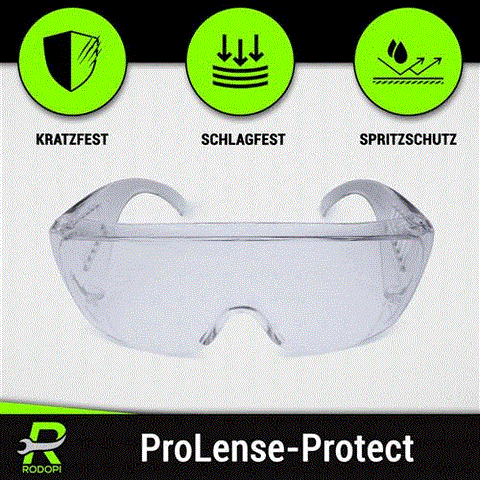 Schutzbrille Überbrille "ProLense-Protect" Transparent