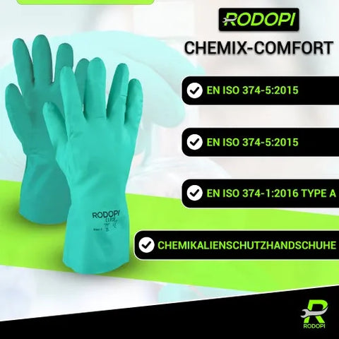 Nitril Chemikalienhandschuhe "Chemix-Comfort"