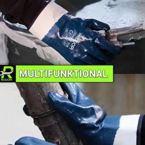 Nitril Arbeitshandschuhe Blau "Lubrix-Pro" vollbeschichtet Gr. 11 / XXL