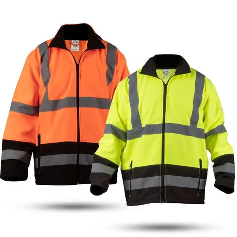 Softshell Warnschutzjacke reflektierend