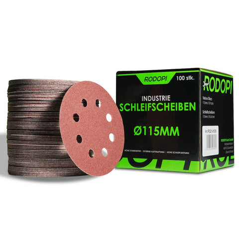 50 Industrie Schleifscheiben "RedDevil" Ø115mm 8-loch
