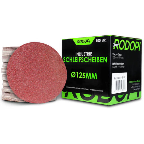 50 Industrie Schleifscheiben "RedDevil" Ø125mm ungelocht
