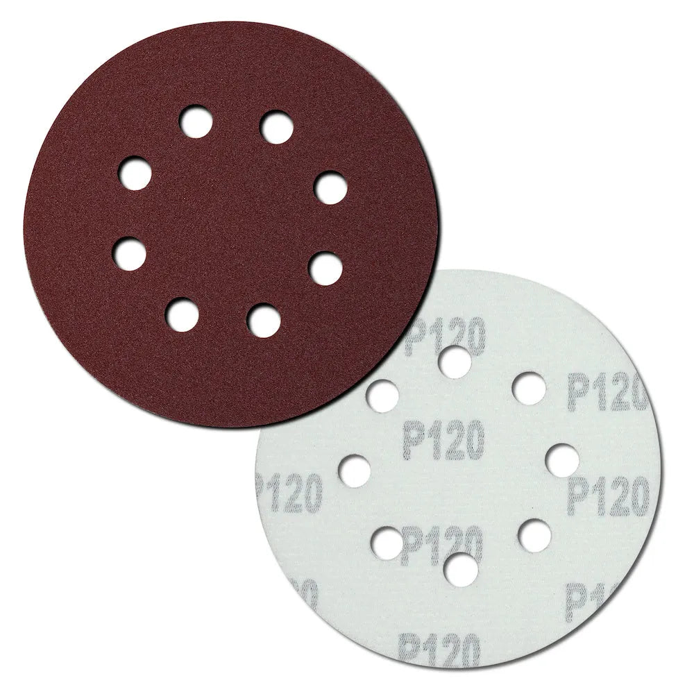 50 Industrie Schleifscheiben "RedDevil" Ø125mm 8-Loch