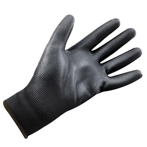 Montagehandschuhe "Paddock-Grip" Nylon Nitirl beschichtet schwarz