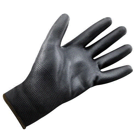 Montagehandschuhe "Paddock-Grip" Nylon Nitirl beschichtet schwarz